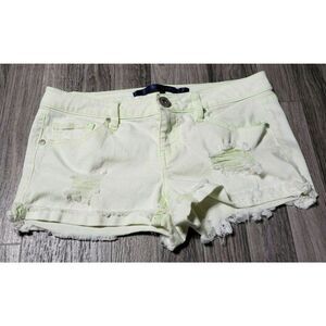 (3/$27) Sapphire Ink Fringe Hem Distressed Shorts‎